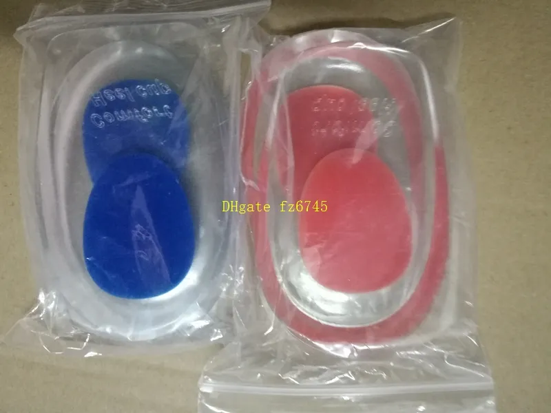 50pairs/lot Silicone Gel insoles Massaging Heel Cushion Foot Care pads for shoes pain relief Heel Cup