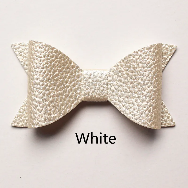 2017 NEW PU-Leather Baby Hair Clips Headbands Lovely Bowknot Accessories Big Size Bows Hairpins Bows Design Kids Hairpins 