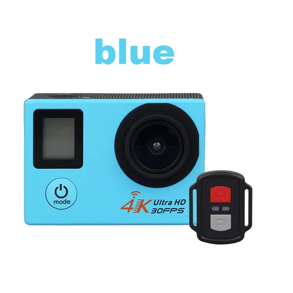 H22R 4K Wifi Action Camera 2.0 pollici 170D Obiettivo doppio schermo impermeabile sport estremi pro HD DVR Cam multicolore