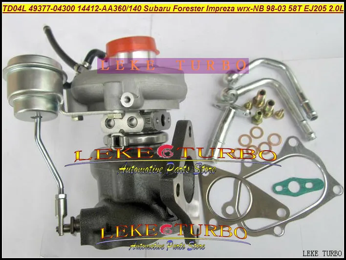 TD04L TD04HL-13T 49377-04300 14412-AA360 14412-AA140 Turbo Turbocharger For SUBARU Forester Impreza WRX-NB 98-03 58T EJ205 2.0L (4)