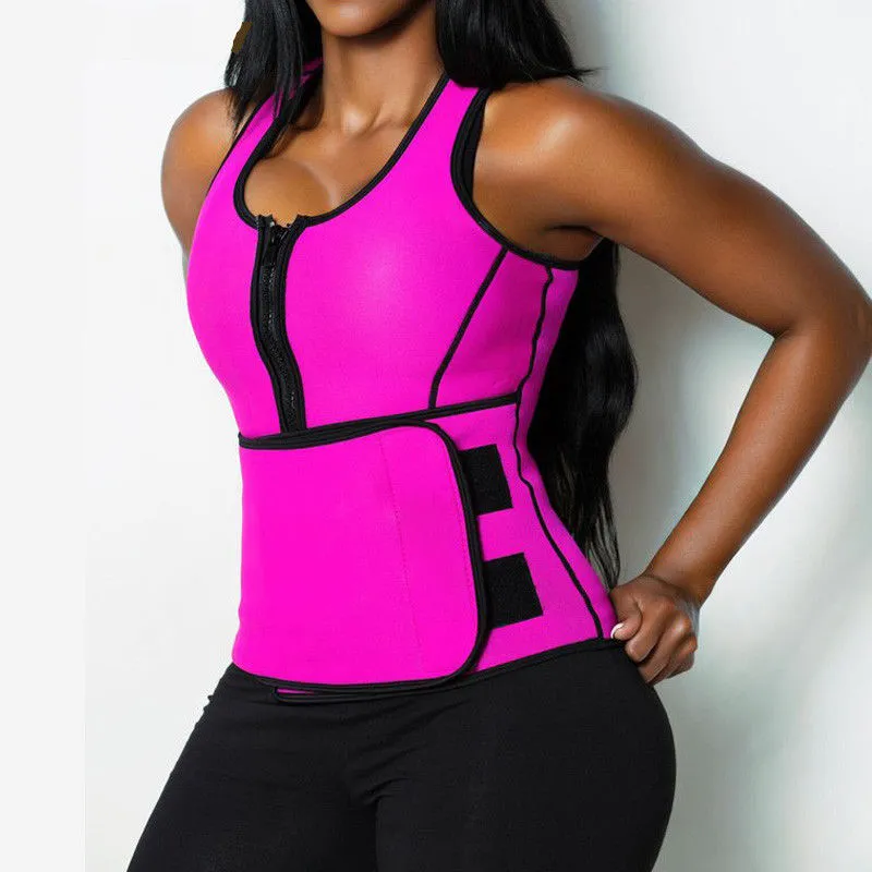 Vente en gros - Femmes Hot Neoprene Firm Shaper Body Minceur Taille Trainer Ceinture Sans Manches Burning Calories Shapers