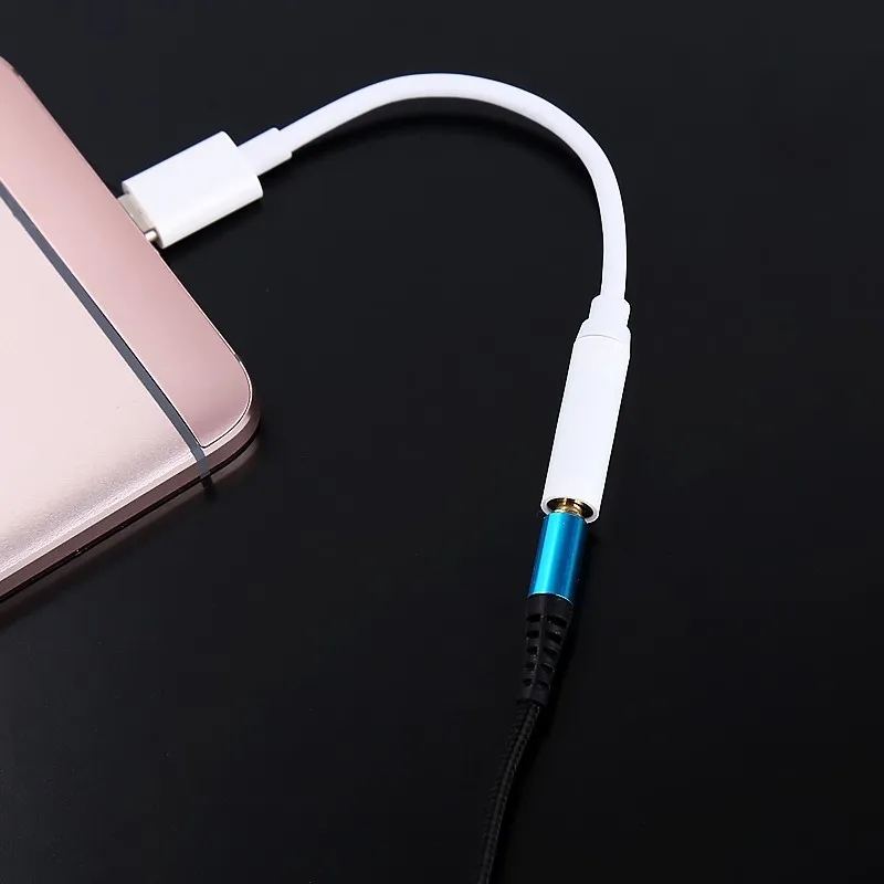 USB 3.1 타입 C 어댑터 3.5mm의 이어폰 헤드셋 케이블 오디오 어댑터 AUX 변환기 케이블에 대한 Letv Leeco 최대 2 그리고 모든 타입 C 장치 