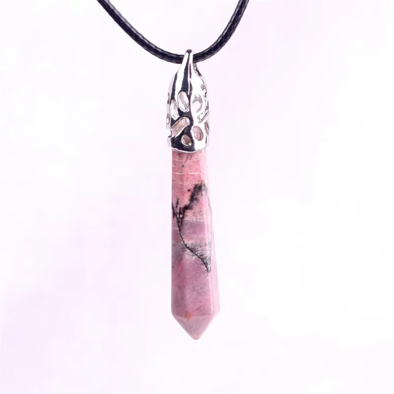 Rhodonite on sale stone necklace