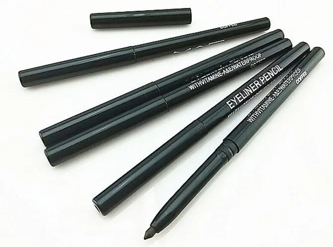 Nieuwe make-up ogen roteren intrekbaar met vitamine AE waterdicht eyeliner potlood! Zwart / bruin merk eyeliner