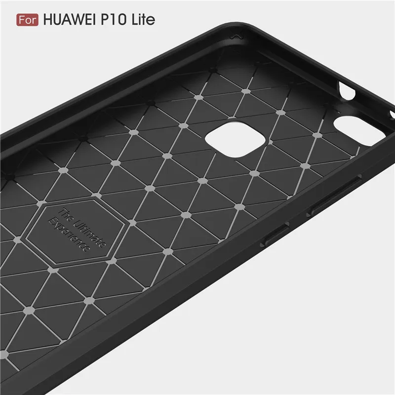 Carcasa para Huawei P10 Lite Funda de silicona suave cepillada cubierta de silicona suave funda para Huawei Nova Lite GR3 2017 Coque P 10