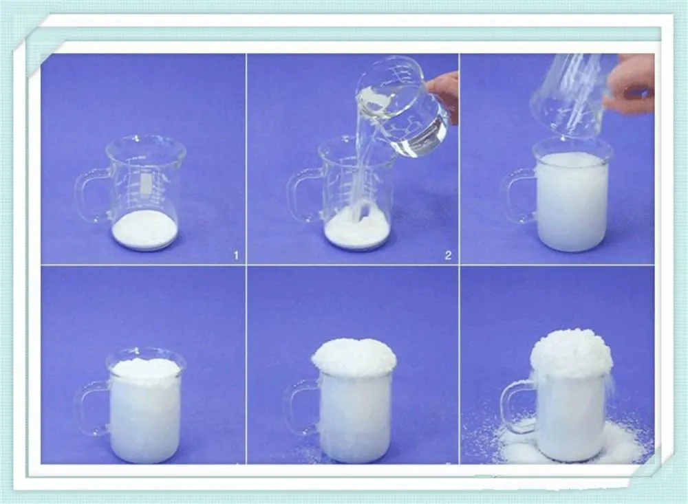 Magic Snow DIY Instantánea Artificial Snow Powder Simulación Snow magic perform Prop boda Fiesta Navidad interior Decoración niño regalo 10g