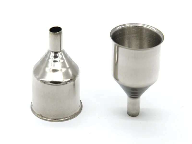 100pcs/lot Fast shipping Middle size 50x36mm Stainless Steel hip flask Funnel Suit For All Kind Of Hip Flask
