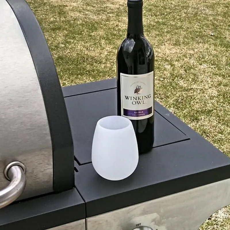 Nouveau Design Mode Incassable en caoutchouc transparent verre à vin en silicone verre à vin en siliconeVogue Silicone Tasses à bièreVerre Verre pour Camping