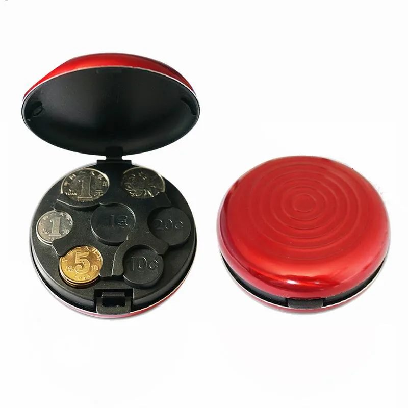 Round Euro Coin Dispenser Storage Box Silicone Coin Purse Wallet