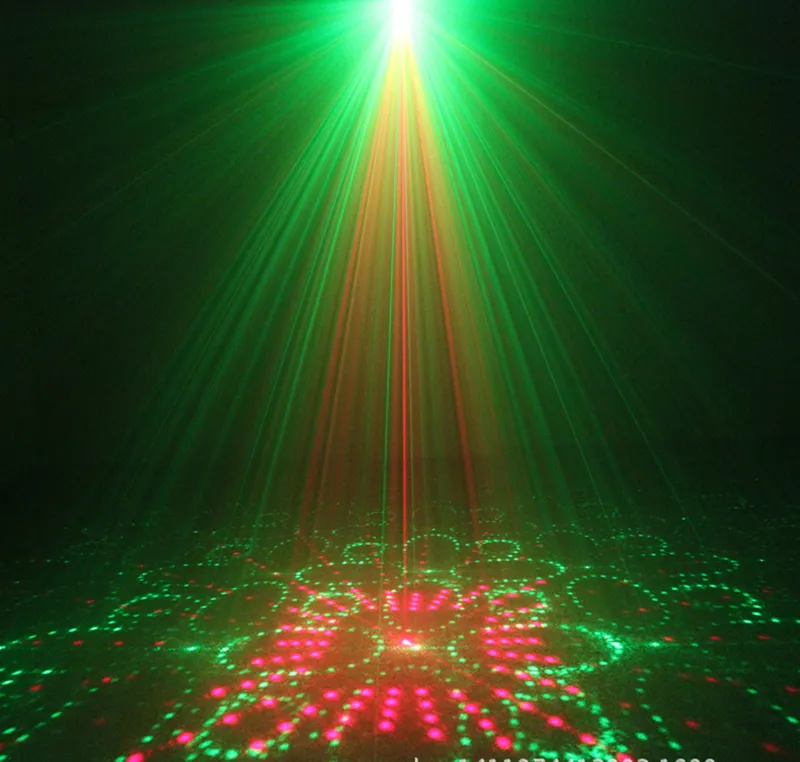 Led Laser Stage Light Red and Green 40 Pattern Effect Projector Lighting with Remote Control KTV Party Disco Lamp Night Light