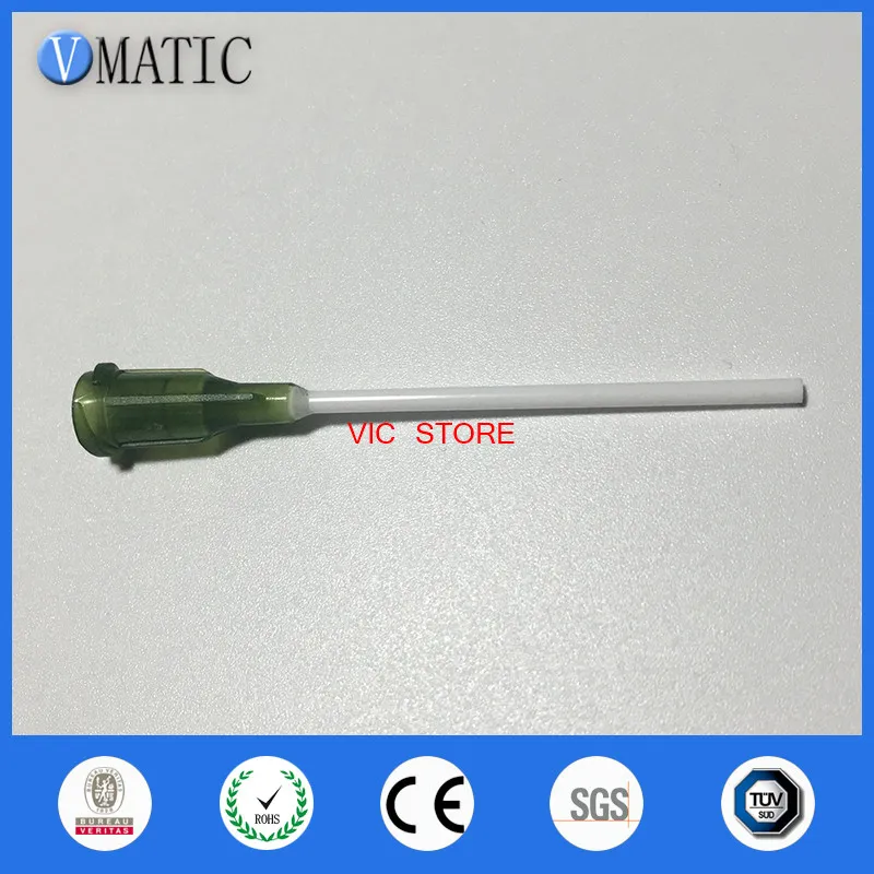 Vmatic Elektronische Component 14G PP Flexibele Naald Plastic Lijm Dispenser Naalden 38mm (1,5 '') 1-1 / 2 inch 100 stks