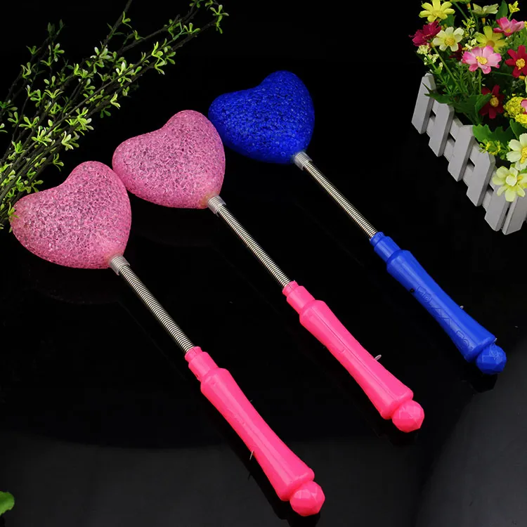 LED Glow Stick Heart Flower Wand Flashing Novelty LED Lights Toys For ...