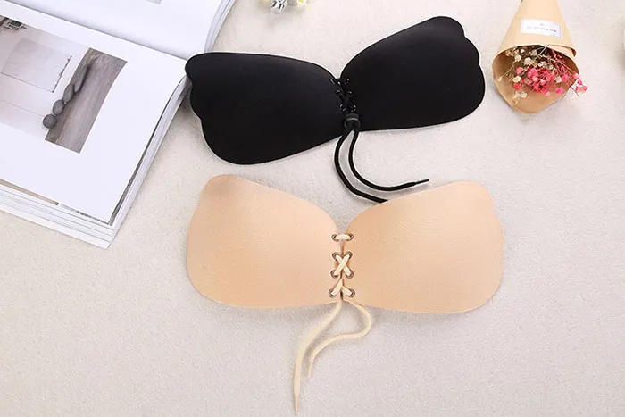 New Arrival Butterfly Wing Invisible Bra Samoprzylepny Silikonowy Niewidzialny Push-Up Bras Dla Kobiet A B C D Darmowa Wysyłka