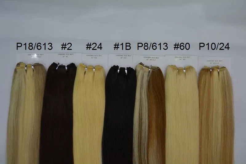 100 Body Wave Human Remy Hair Extensions P27/613 P8/613 P10/24 P18/613 Brazilian Piano Color Straight Weaving Weft 18"-24"