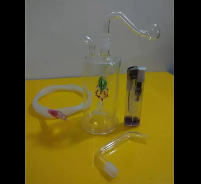 Gevormde cirkel waterslang glazen bongs accessoires glazen rookpijpen kleurrijke mini multi-kleuren handbuizen beste lepel glas