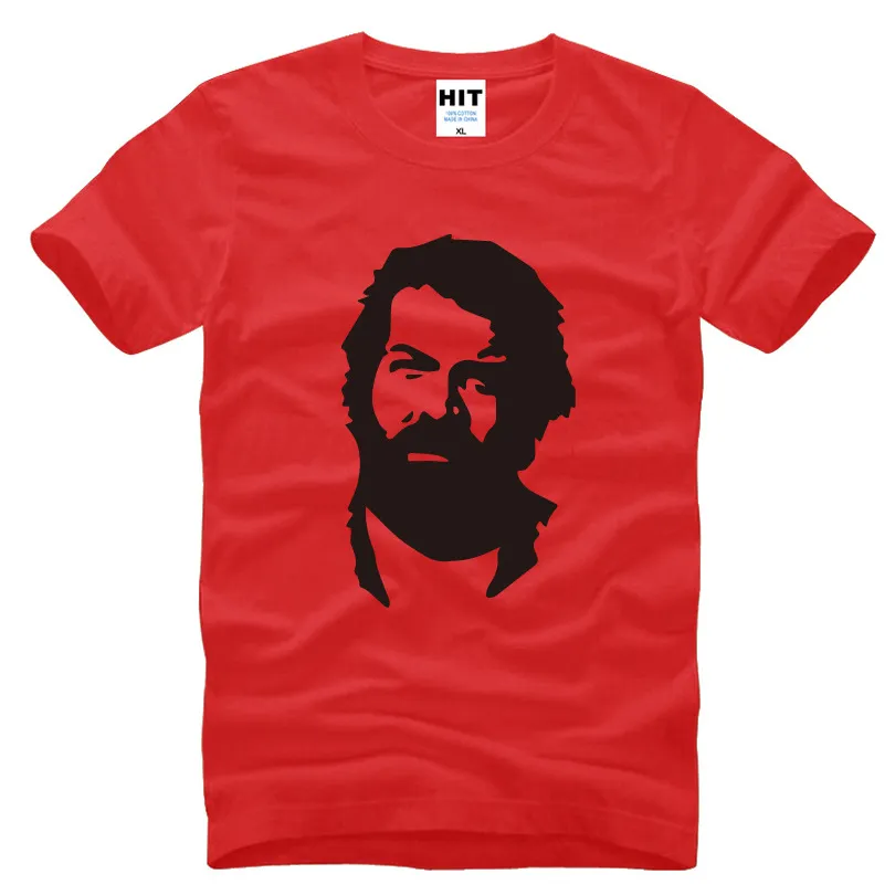 Nieuwe Zomer Mode Bud Spencer T-shirts Mannen Korte Mouw Katoen Casual T-shirts Man Funs Kleding Gratis Verzending OT-001