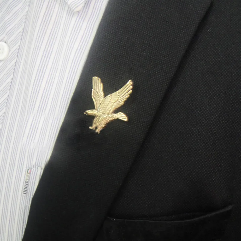 Wholesale Unisex Eagle Shirt Brooch Pin Collar Button Stud Brooches Women Men Jewelry