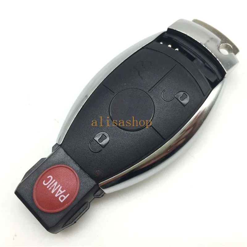 Ersättare bilnyckel omslag 3 1 knappar fjärrkontrollen nyckelfodral med blad för Mercedes Benz med logotyp usa style224a8964482