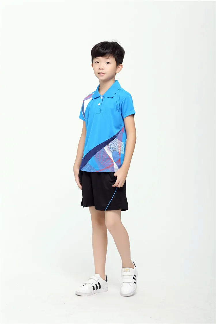 Vêtements de tennis de table robe de tennis garçon fille chemise shorts porter des vêtements de sport en été chemise de sport de badminton respirant7907623