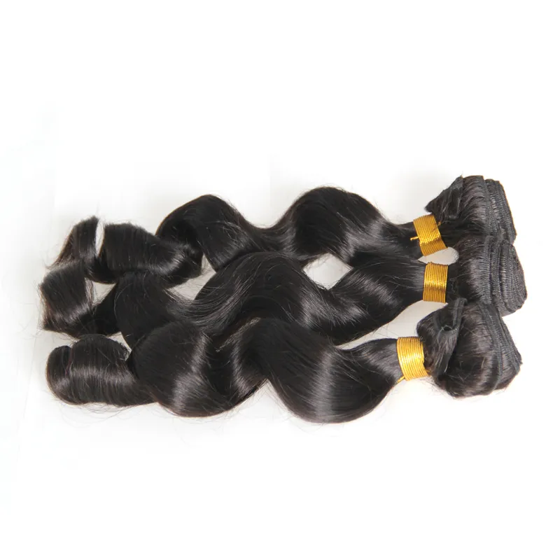 Natural Color Brazilian Loose Wave 300g Human Hair Bundles Human hair bundles