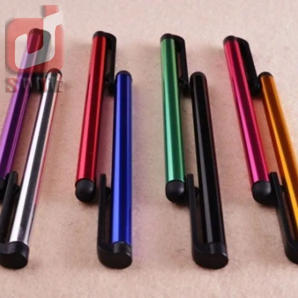 Penna stilo capacitiva universale Iphone 7 6 5 5S Touch Pen cellulare tablet Colori diversi 5000 pezzi / lotto