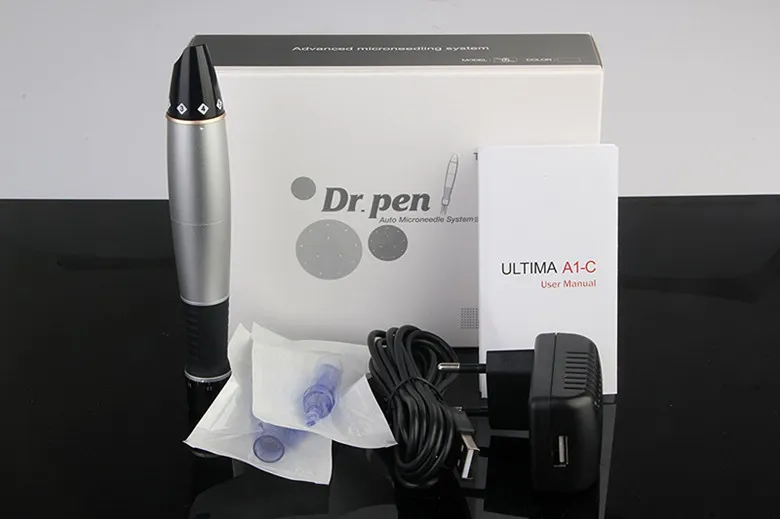 Nieuwste Dr. Pen Derma Pen Auto Microneedle-systeem Verstelbare naaldlengtes 0,25 mm-3,0 mm Elektrische DermaPen-stempel Auto Micro-naaldrol