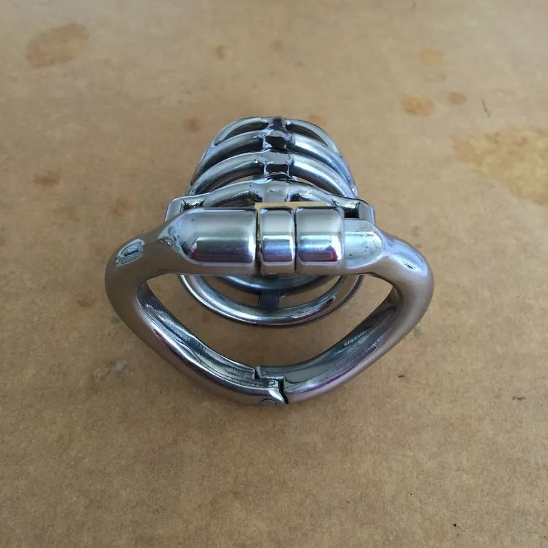 Best Unique design Open Mouth Snap Ring Male device with flexible curved ring Cock Cage BDSM Sex Toys for Men9455714