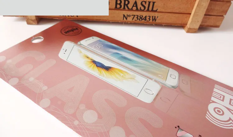 Tempered Glass Screen Protector Empty Retail Package Box Colorful Paper Packaging for iphone 6 6plus 7 7plus with 