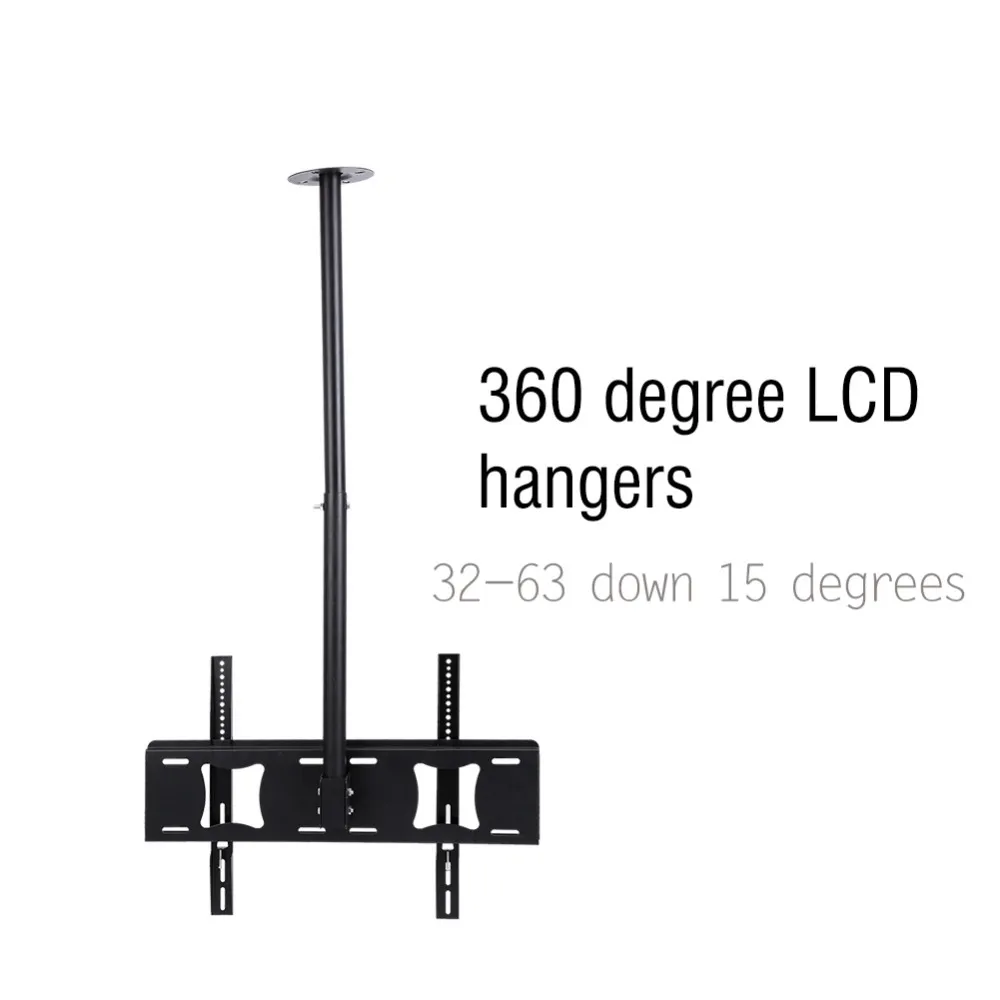 قوس قابلة للتركيب التليفزيوني القابل للتعديل LED LCD Bracket 32-63 بوصة 360 درجة لأسفل 15 درجة