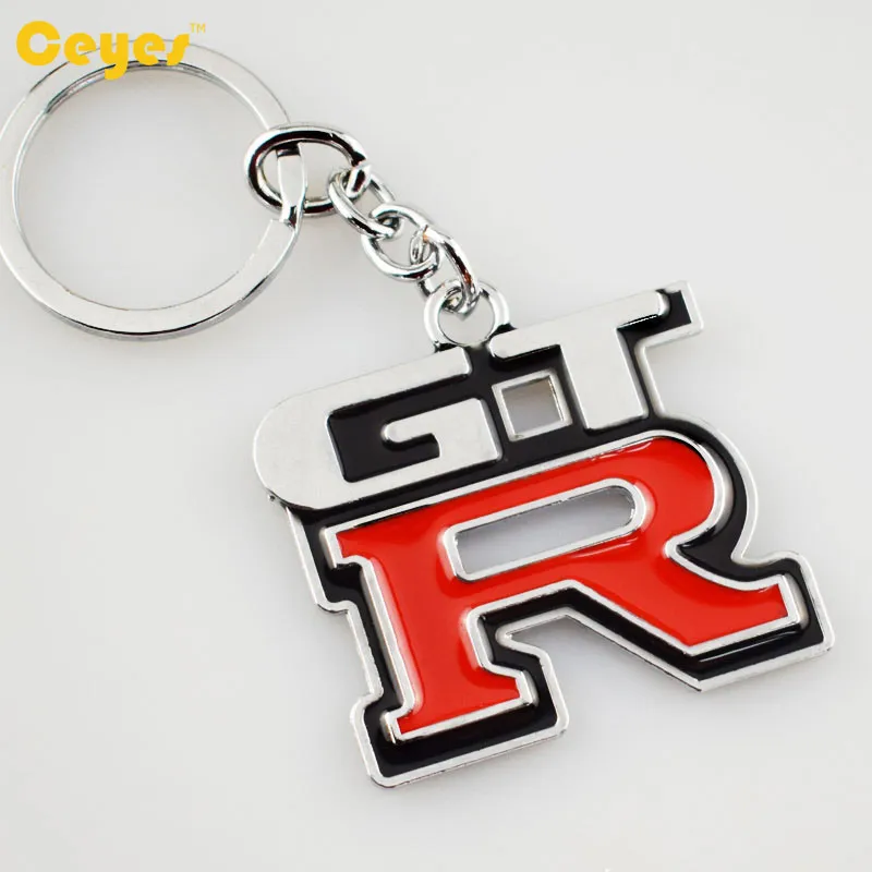 Metal Car Keyring Key Chain Badge Emblem för GTR Nissan R35 R35 1400 Modifierade bilar Key Holder Auto Accessories Car Styling181b