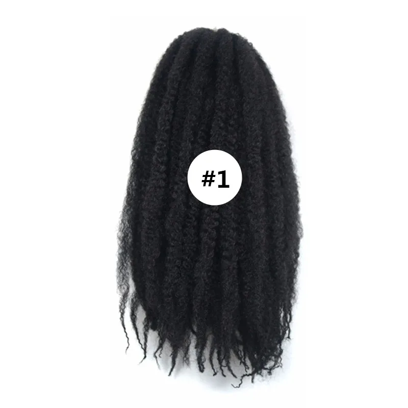 Trenzas marley enteras Extensiones de cabello rizado afro rizado sintético afro rizado marley trenzado de cabello trenzas de crochet tejido de cabello 1678263