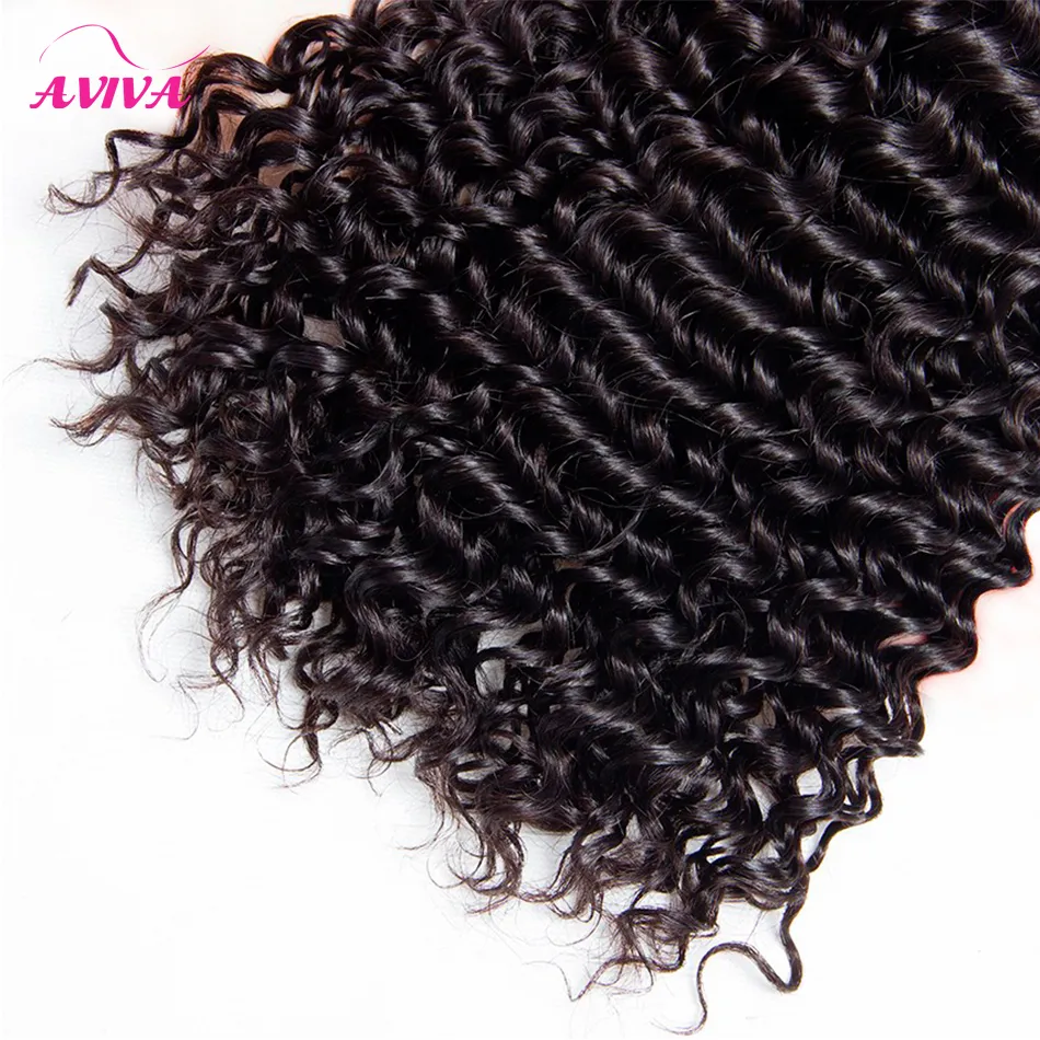 Brasilianska Deep Curly Virgin Hair Weaves / Naturlig Färg Jerry Curly 100% Human Hair Extensions Bundlar kan färgas