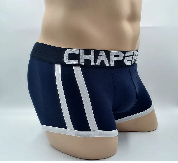 CHAPERONE Herren-Unterwäsche, Boxershorts, Baumwolle, sexy Unterhose, niedrige Taille, Unterwäsche, Herren-Boxer, billig, transparente Unterhose, Höschen, Slip, ho8152003