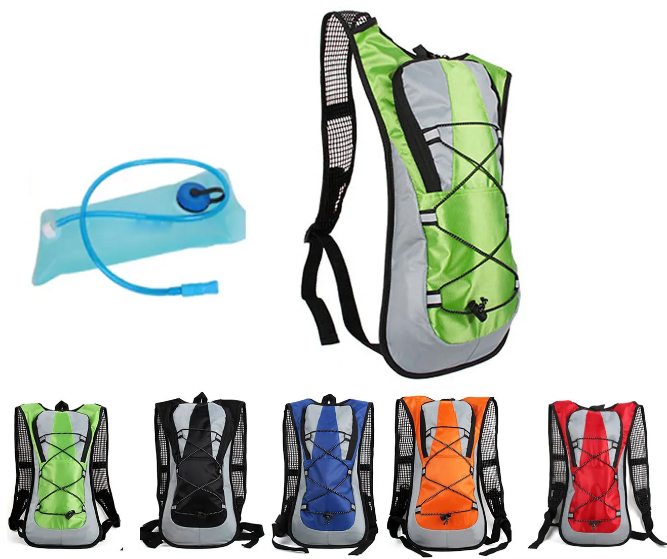 Sports de plein air sac à eau vélo vélo sac à dos sac à dos 5L vessie bosse sac à dos pochette en TPU système d'hydratation pour randonnée escalade