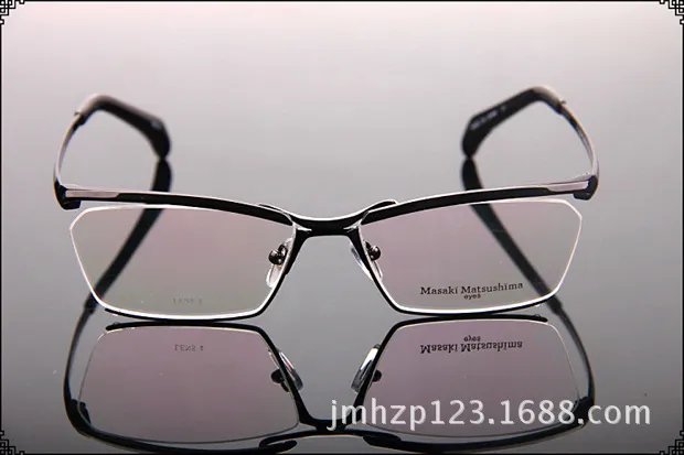 MF1159 Masaki Matsushima Optik Çerçeveler 2017 Yeni Marka Tasarımcısı gözlükler Titanyum Erkekler Rimless Eyewear Frames Boyut: 58-16-144