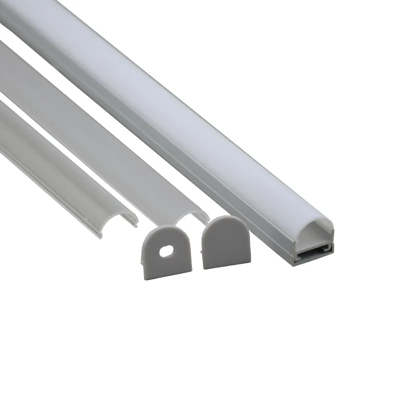 Of 10 Anodized Round Aluminum LED Channels With Al6063 Alu Profile For ...