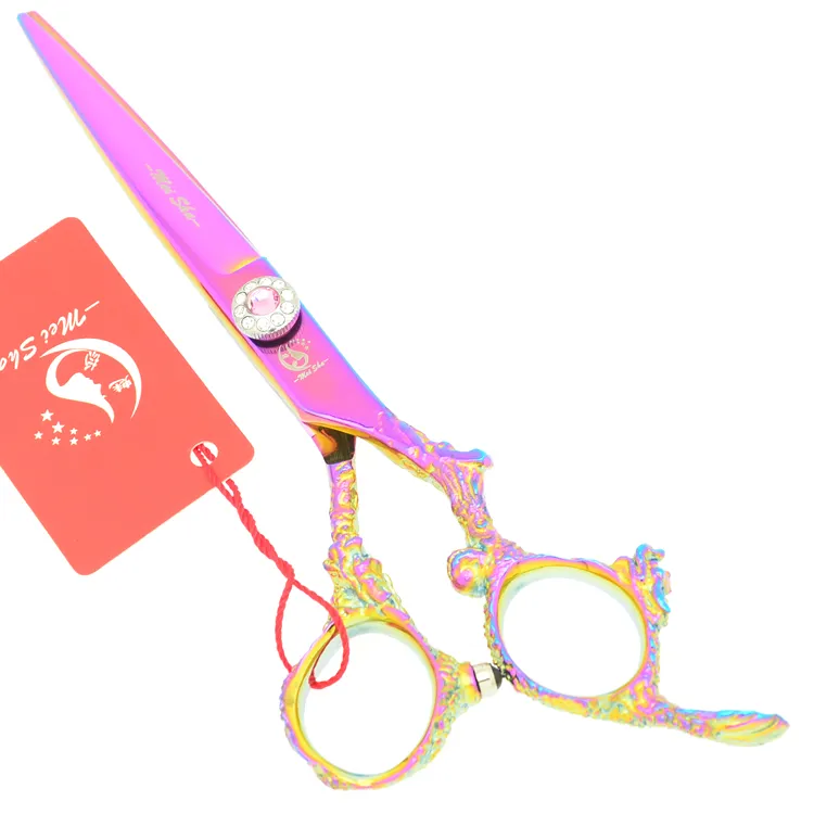 6.0Inch Meisha Purple Hair Thinning Scissors Professional Hairdressing Scissors JP440C Hair Product/Shear Hairdressing Salon,HA0267