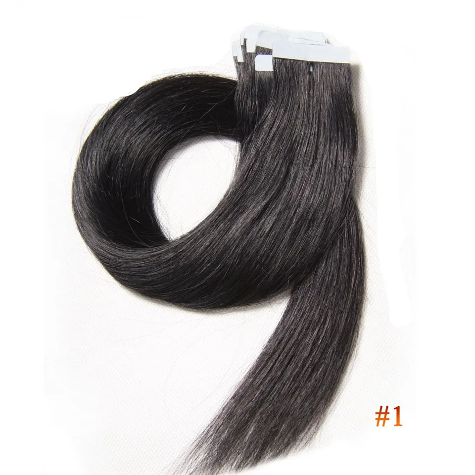 Fita PU Na Extensão Do Cabelo Humano lot Pele Trama Fita de Cabelo Indiano No Cabelo Humano 25gpc3519148