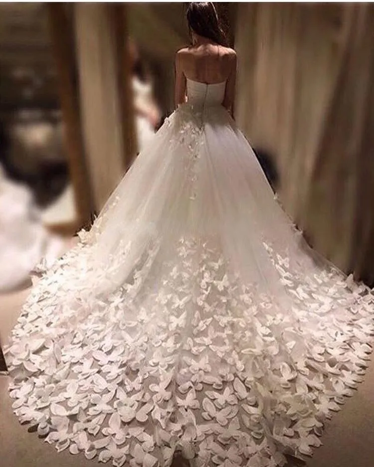 Шариковые платья свадебное платье 2022 ручной работы бабочка возлюбленный собор