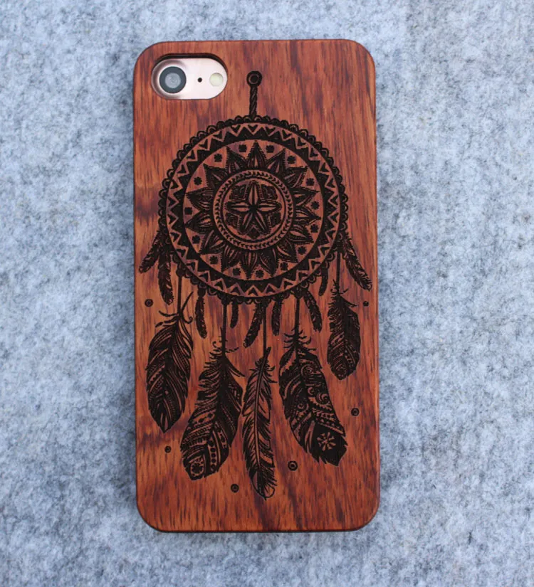 Custom Wood Phone Cases Houten Case voor iPhone 5 6 6 S Plus 7 Cover Houten Case voor Samsung Galaxy S5 S6 S7 EDGE