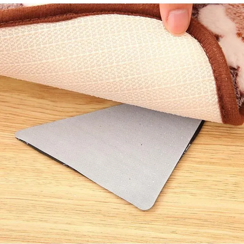 Impugnature tappeti antiscivolo Tappetini in PU Slip Pad Riutilizzabili Lavabili Ventosa PADS ANTI SKID CARPET PADS