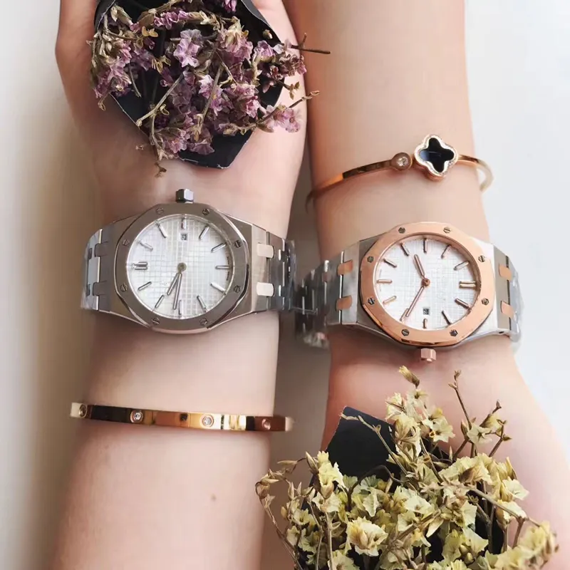 Najlepsze kobiety zegarki 33 mm klasyczne modele zabytkowe zegarki Wysokiej jakości Goldsilver kwarc ze stali nierdzewnej kwarc mody Watchy 2760354