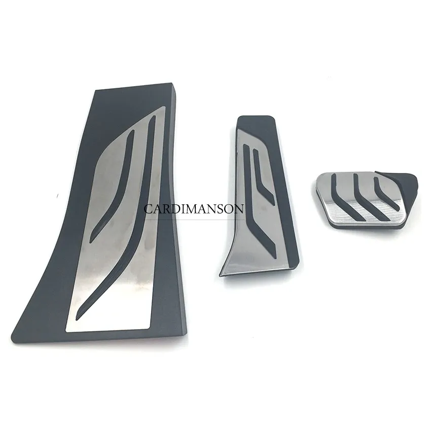 For BMW X5 X6 E70 E71 E72 F15 stainless steel gas fuel brake pedals plate AT footrest foot rest pedal cover pad312t