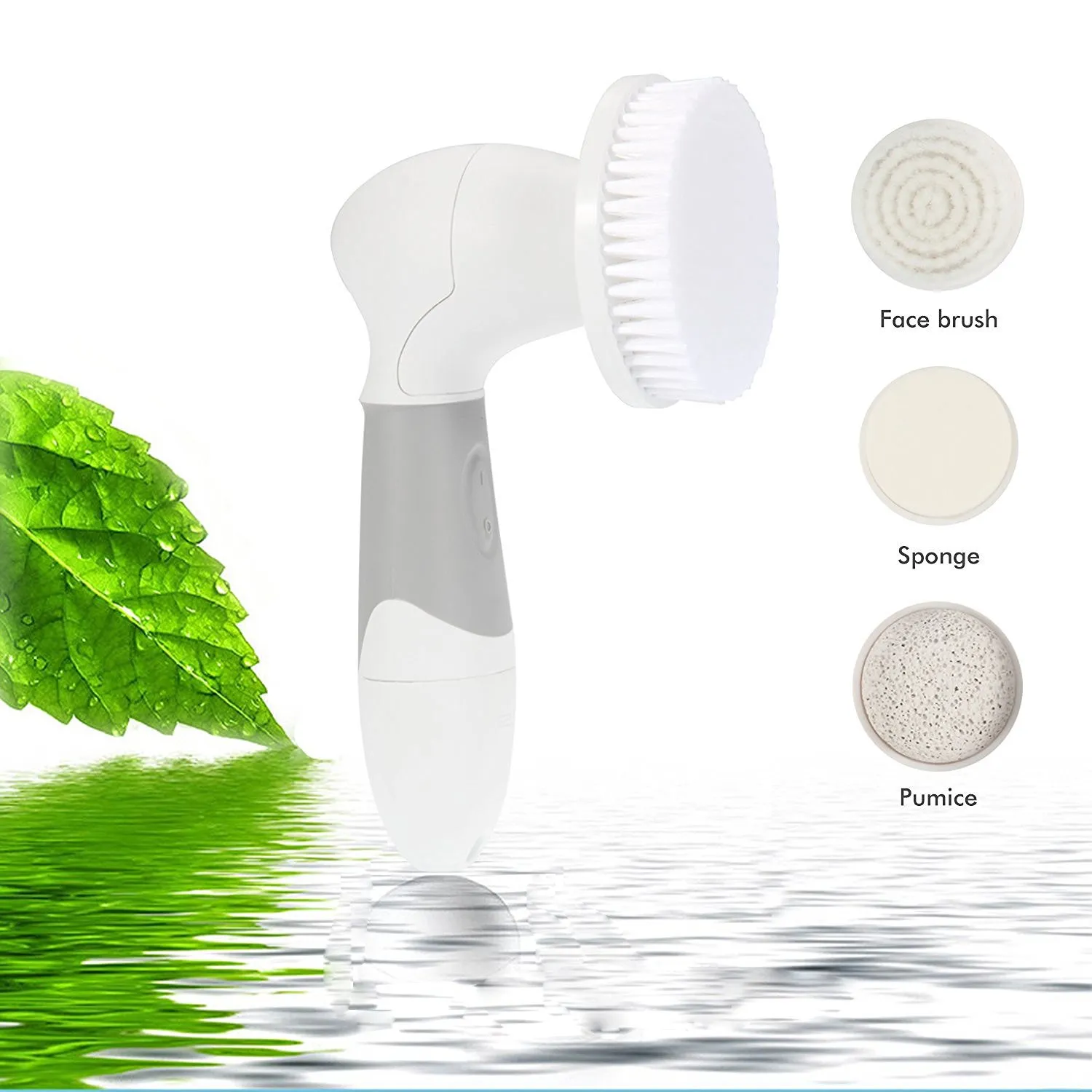 Spazzola elettrica il viso Detergente Massaggiatore Scrubber Spazzole la pulizia del viso Spa Kit dispositivi la cura della pelle del viso con confezione