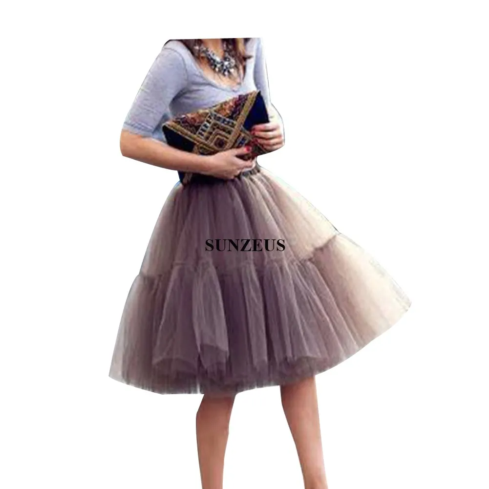 Save Big on Bulk Layered Tulle Skirt Wedding Dress Layers Tulle Skirt  Wedding Dress Petticoats Underskirt For Evening Gowns Knee Length Jupon