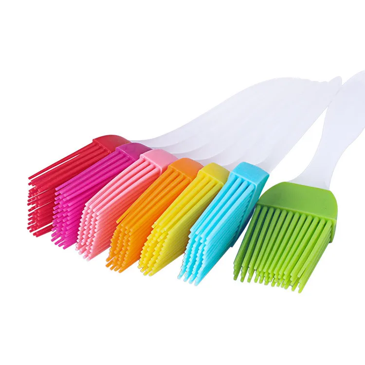 Candy Colorful Silicone Bakeware Basting Brush Pastry Bbq Brush Oil Brush Cream Brushes Cake Utensil Bread Cooking Brand Good Quality