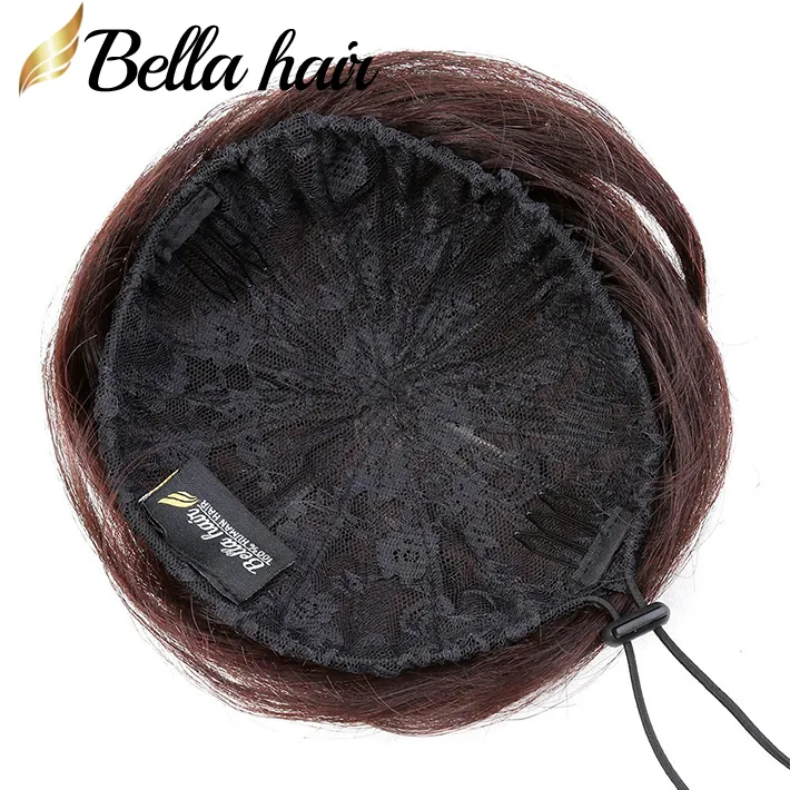Bellahair 100 ٪ Human Hair Bun Extension Donut chignon hairpces لكل من النساء والرجال الفوري