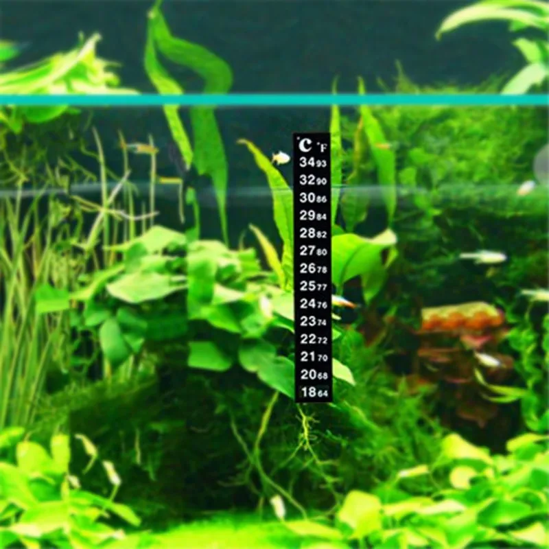 Termometr Brewcraft Strip Fish Temperatura Akwarium Skala naklejka Akwarium Ryby Dual Dual Hal Lodera zamraża