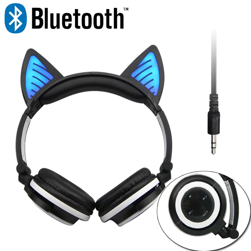 H - B39 RGB Luminous Wireless Gaming Headset Bluetooth Portable