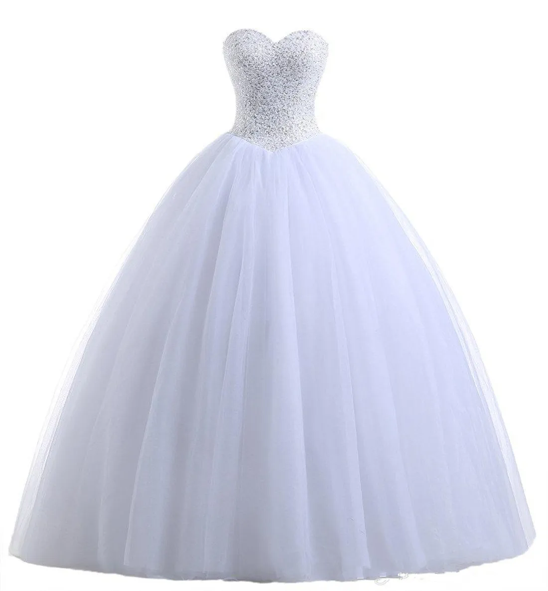 2018 сексуальное белое бальное платье Quinceanera Платья с бисером сладкое 16 платье зашнуровать длиной до пола, съемный vestido para debutante QC113